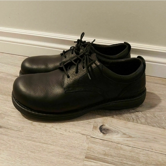 Carolina Aluminum Toe Leather Work Shoes Boots CA5561 Black Oil & Slip Resist 14 - Picture 1 of 7